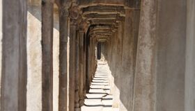 Pillars of the temples at Angkor Temples, Siem Reap